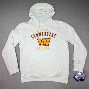 Starter NFL Washington Commanders Football Hoodie White Fleece Sweatshirt Mens M